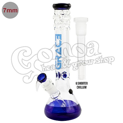 6shooter pearl glass bong 5